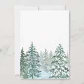 ホーム スイート ホーム ウィンター ハウスウォーミング パーティー 招待状 (裏面)