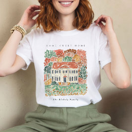 ホーム・スイート・ホーム・サンクスギビング・オータム・ジョージアン・ハウス Tシャツ