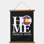 ホーム スチームボートスプリングス コロラド州 吊り下げ型タペストリー (正面)