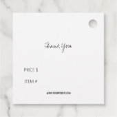 ホーム&バスつるラベル製品ラベル価格ラベル フェイバータグ (裏面)