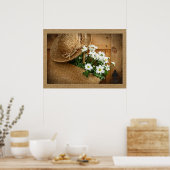 ホーム&ビジネス アートデコ - ストローハットシリーズ ポスター (キッチン)