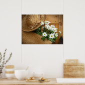 ホーム&ビジネス アートデコ - ストローハットシリーズ ポスター (キッチン)