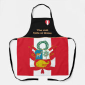ホーム&ペルー国旗の味，ペルー/料理 エプロン (正面)