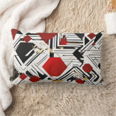 ホーム&リビングジオメトリック ランバークッション (ブランケット)