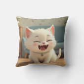 [ホーム&リビング]ハッピーカワイホワイトキャットクッション クッション (裏面)