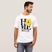 ホーム ワイレア イエロー ハイビスカス Tシャツ (正面フル)