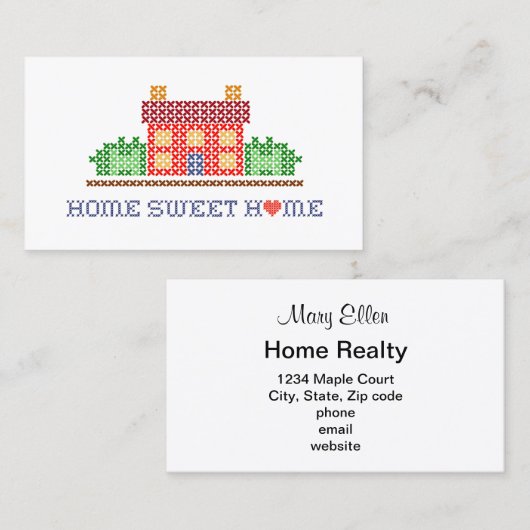 ホーム 名刺 (正面/裏面)