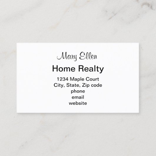 ホーム 名刺 (裏面)