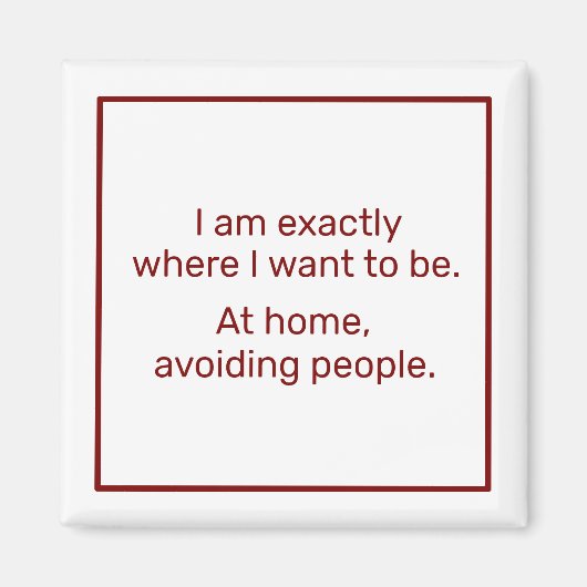 ホーム（赤） マグネット (正面)