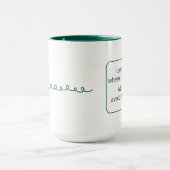 ホーム(離れ手、緑) マグカップ (中央)