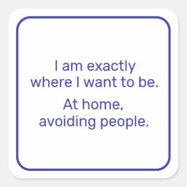 ホーム（青） スクエアシール