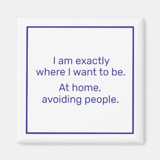 ホーム(青) マグネット (正面)