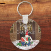 ホームA遠くにからのメリーインスパイアスクリスマス キーホルダー (正面)
