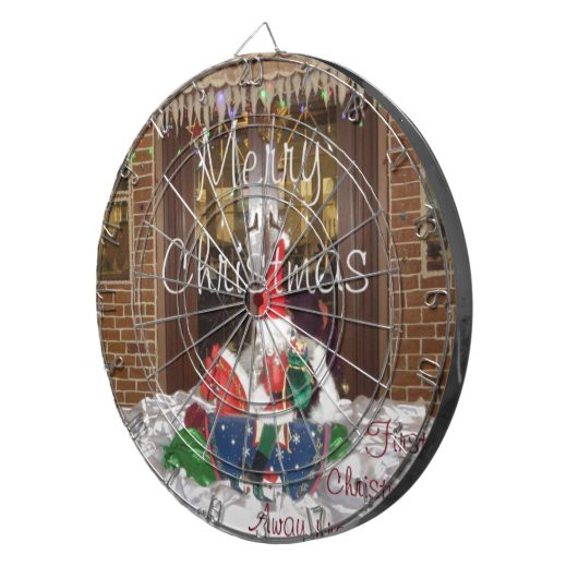 ホームA遠くにからのメリーインスパイアスクリスマス ダーツボード (正面右)