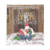 ホームA遠くにからのメリーインスパイアスクリスマス ノートパッド (正面)