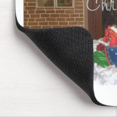 ホームA遠くにからのメリーインスパイアスクリスマス マウスパッド (コーナー)