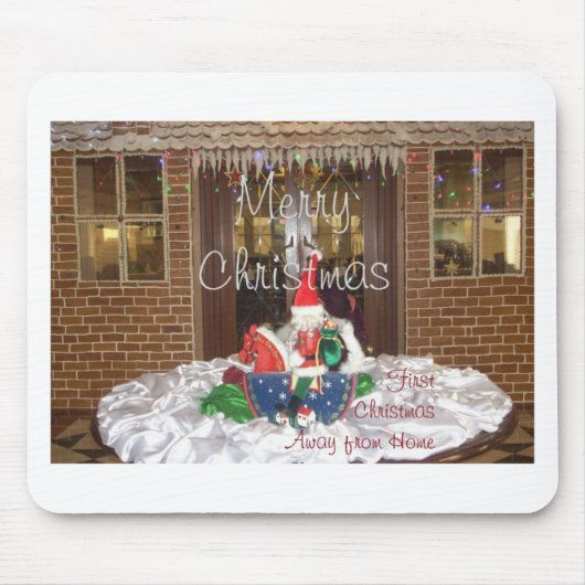 ホームA遠くにからのメリーインスパイアスクリスマス マウスパッド (正面)