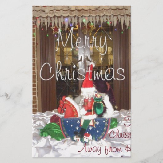 ホームA遠くにからのメリーインスパイアスクリスマス 便箋 (正面)