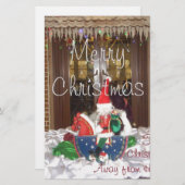 ホームA遠くにからのメリーインスパイアスクリスマス 便箋 (正面/裏面)