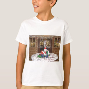 ホームA遠くにからのメリーインスパイアスクリスマス Tシャツ