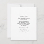 ホームfor the Holidays金ゴールドクリスマスフォトムービング 案内状 (裏面)