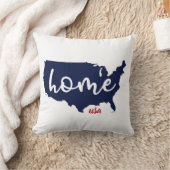 ホームUSA愛国的パタストライプのーン クッション (ブランケット)