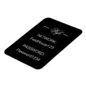 ホームWIFIネットワークとパスワード冷蔵庫 マグネット (左側)