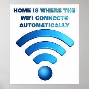 ホームWiFi面白いポスター ポスター