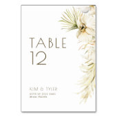 ホーモダンパンパ結婚スグラス テーブルナンバー (裏面)