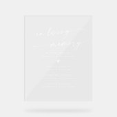 ホーモダンホワ澄んイが思い出に アクリルサイン (正面)