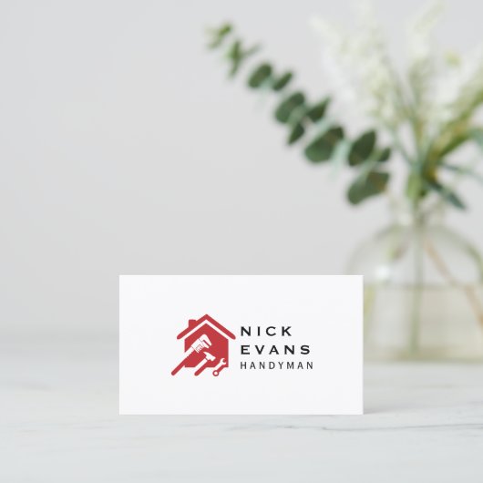 ホーモダンム修復ロゴ 名刺 (スタンド正面)