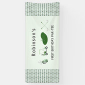 ホーモダンル・イン・ワン・ゴルフ誕生日パー・ティー 横断幕 (縦)