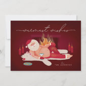 ホーユーモアのあるムストウィズサンタホリデーカード シーズンカード (正面)