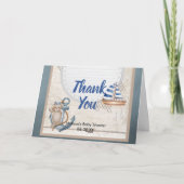 「ホーヨー！」男子の海賊をテーマにした写真だ サンキューカード (正面)