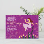 ホーラ チェア ガール バット ミツバ祭 招待状 (スタンド正面)