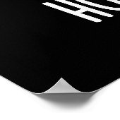 ホーリーおもしろいシイタケプンダークBG ポスター (角)