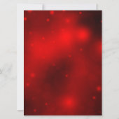 ホーリーの葉とベル 赤いクリスマスパーティーの招待状 招待状 (裏面)