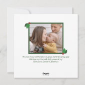 ホーリーの輪のイエス・キリスト クリスマスの理由 フォト シーズンカード (裏面)