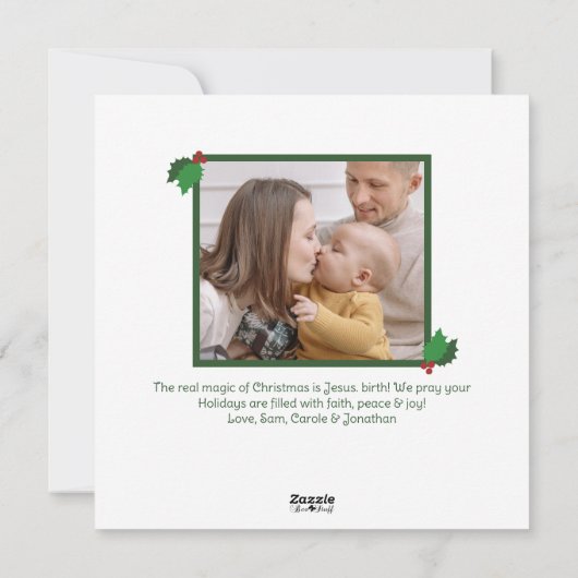 ホーリーの輪のイエス　季節の理由の写真 シーズンカード (裏面)