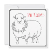 ホーリーを持つ羊