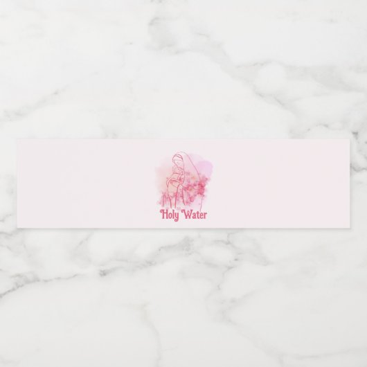 ホーリーウォーターピンクフローラヴァージンメアリーイエスカスタム ペットボトルラベル (シングルラベル)