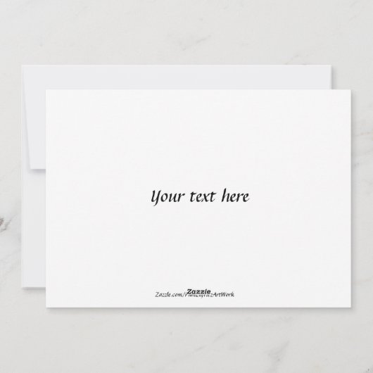 ホーリーエンジェルズピンクガウンド絵画ウォーターカラーズ シーズンカード (裏面)