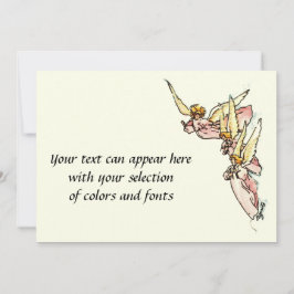 ホーリーエンジェルズピンクガウンド絵画ウォーターカラーズ シーズンカード