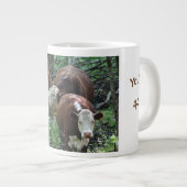 ホーリーカウあなたは40誕生日マグ ジャンボコーヒーマグカップ (正面右)