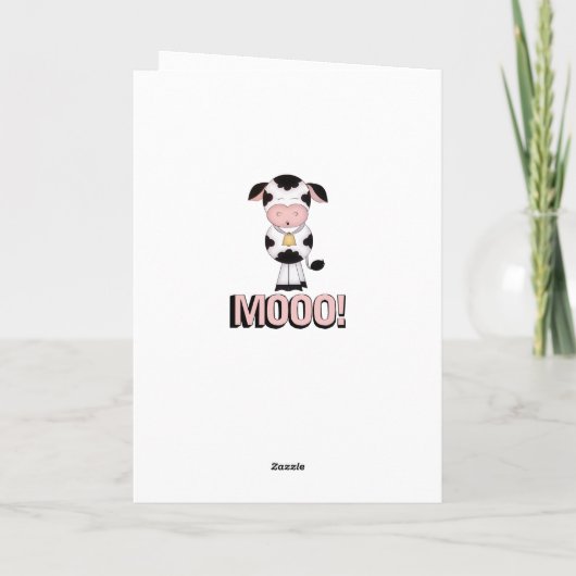 ホーリーカウあなたは70ユーモアのある白黒誕生日 カード (裏面)