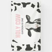 ホーリーカウアイワンカウープリント誕生日バナー 横断幕 (縦)