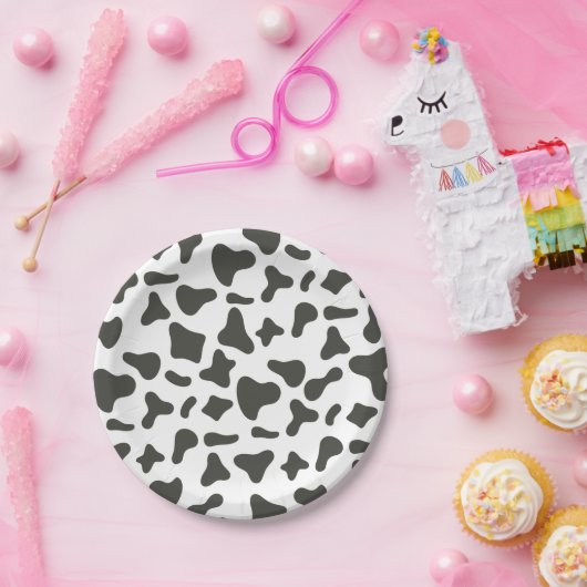 ホーリーカウアイワンカウープリント誕生日紙カップ ペーパープレート (パーティー)