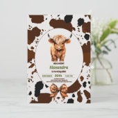 ホーリーカウアイワンテラコッタプレイド誕生日 招待状 (スタンド正面)