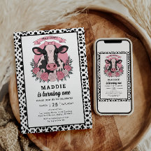 ホーリーカウアイワンバースデー女性のカーボーイ1歳パーティー