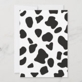 ホーリーカウアイワンバースデー女性のカーボーイ1歳パーティー 招待状 (裏面)